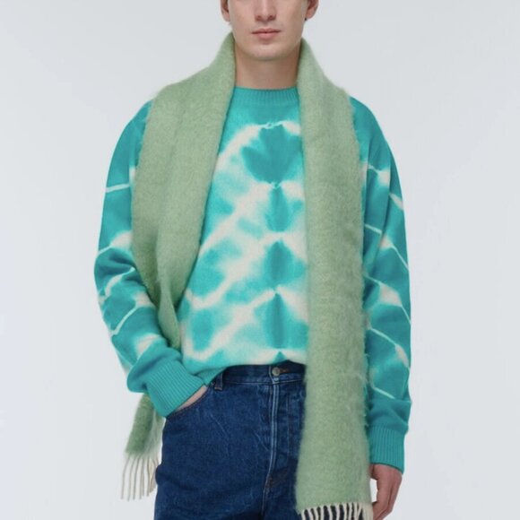 The Elder Statesman Wavey Tie Dye Crew Sweater - Picture 1 of 6